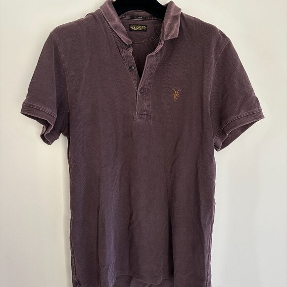 AllSaints Men’s Polo Shirt | Size Medium | Stylish & Classic - Picture 2 of 4